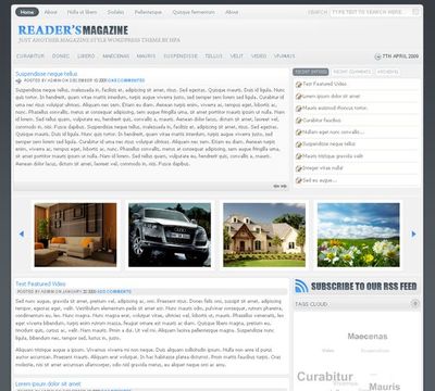 Wordpress тема для онлайн журнала или газеты